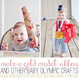 olympic themed crafts, diy gold medal, gold medal toddler craft, olympic torch craft