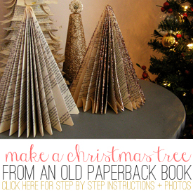 how to make a paperback christmas tree, make a christmas tree from a paperback book