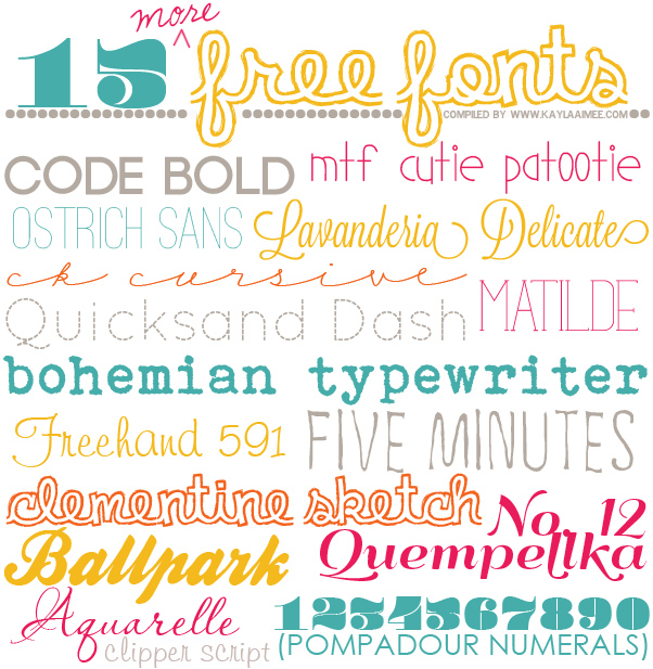 favorite free fonts 
