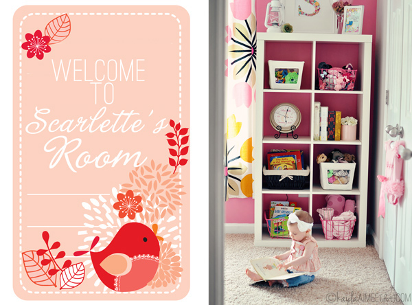 Pink Toddler/Baby Room w/ Target Tulip Bedding