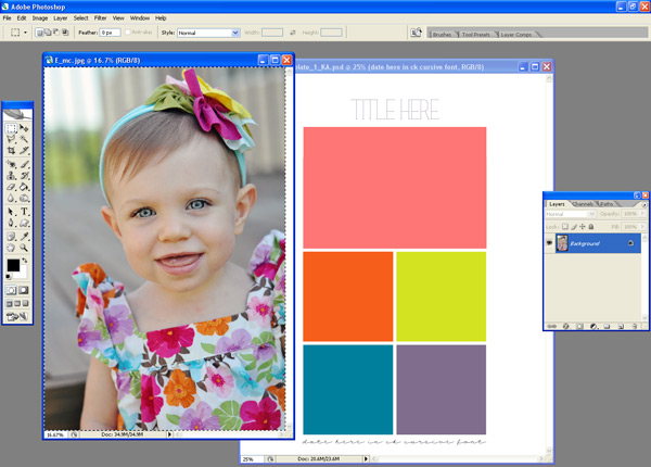 How To: Use Layered Digital Scrapbooking Templates, How To Use Layered PSD Files