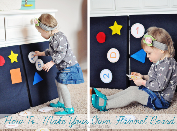 How To: Make Your Own Flannel/Felt Board (+ Free Printables