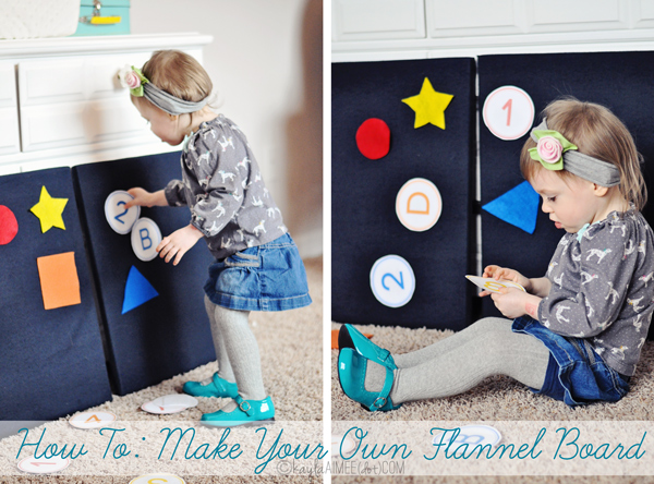 How To: Make Your Own Flannel/Felt Board (+ Free Printables) - Kayla Aimee Writes