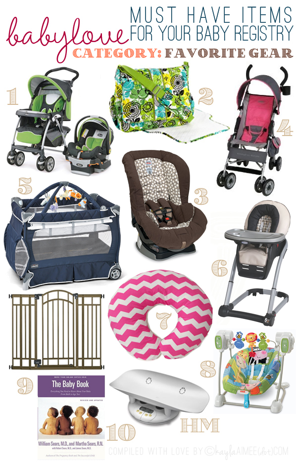 Baby Gear Essentials, Mom's favorite baby gear, baby registry checklist