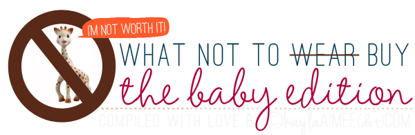 what not to buy for baby, what not to put on your baby registry
