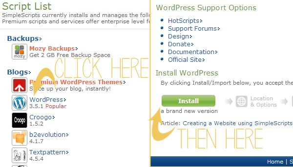 how to install wordpress, how to start a blog