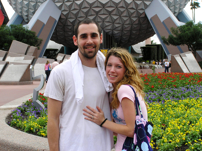 on our honeymoon at Disney World