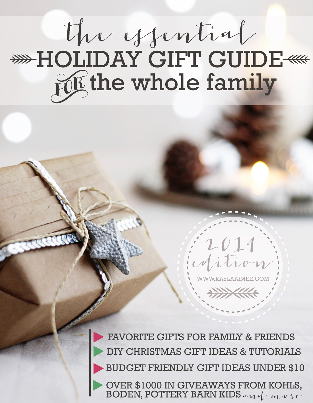 This Holiday Gift Guide has some cute and creative ideas for the whole family plus giveaways from Pottery Barn Kids, Land of Nod, Boden and more! Love it!