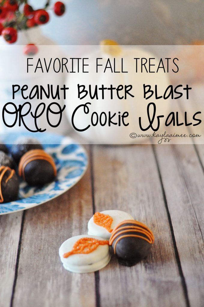 Quick and Easy Fall Party Food! Peanut Butter Oreo Cookie Ball Recipe