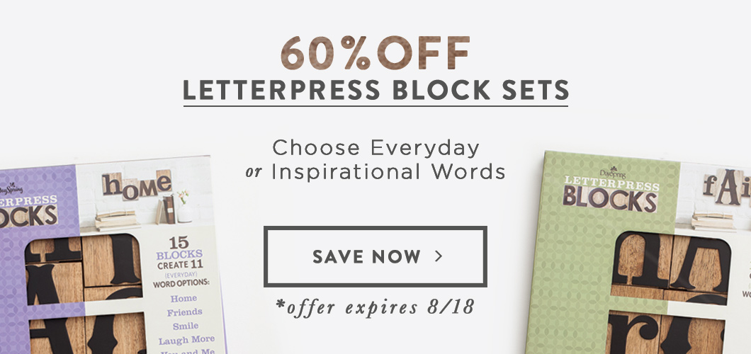 Letterpress Block Word Kit
